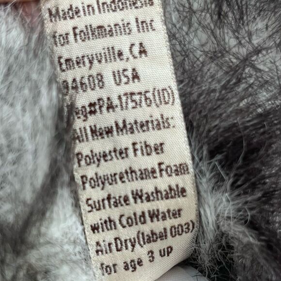 Folkmanis 15” Plush Gray Timber Wolf Hand Puppet - Picture 11 of 14